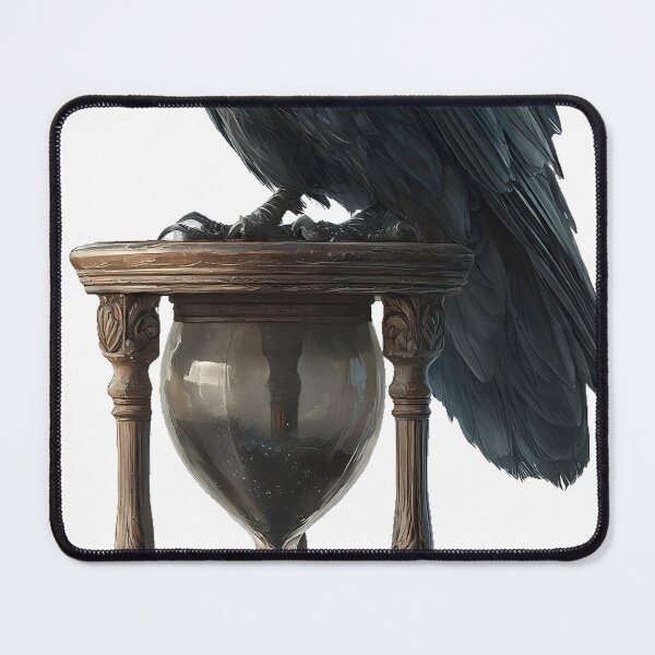 Item preview, Raven with Hourglass designed and sold by IllumeInk.
