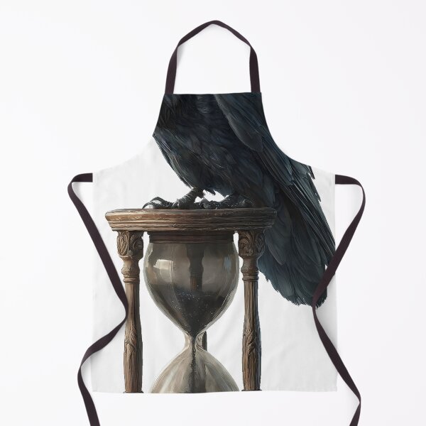 Item preview, Raven with Hourglass designed and sold by IllumeInk.