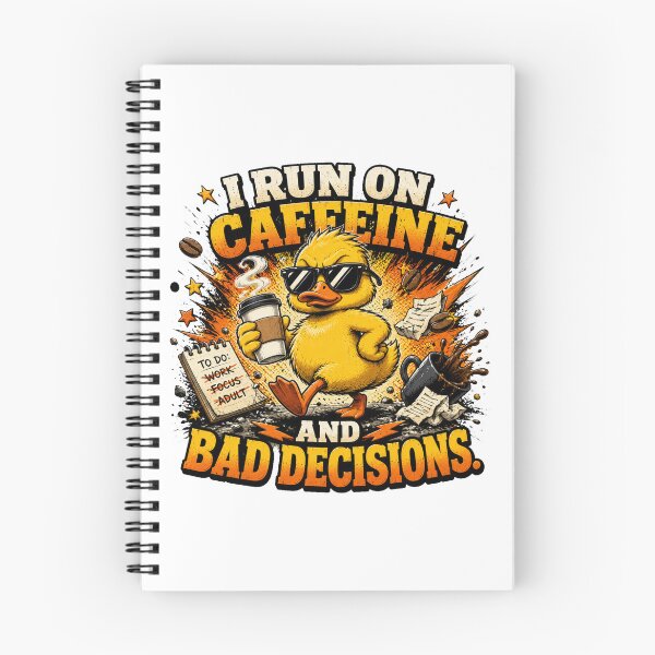 Item preview, I RUN ON CAFFEINE AND BAD DECISIONS designed and sold by Cavalier-org.