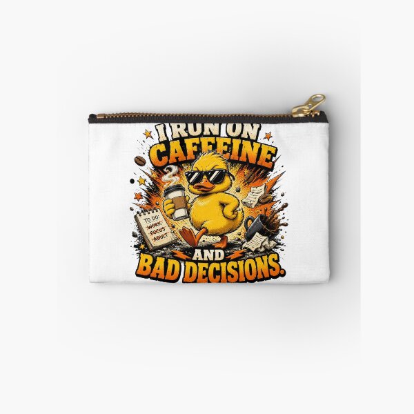 Item preview, I RUN ON CAFFEINE AND BAD DECISIONS designed and sold by Cavalier-org.