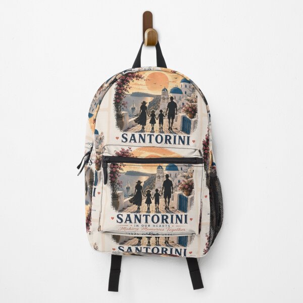 Item preview, Santorini Family Memories Together In Our Hearts designed and sold by BagFactoryUK.