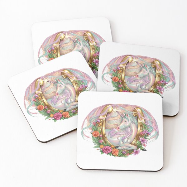 Item preview, Whimsical Unicorn Horseshoe Clipart designed and sold by Mnrrstudio.