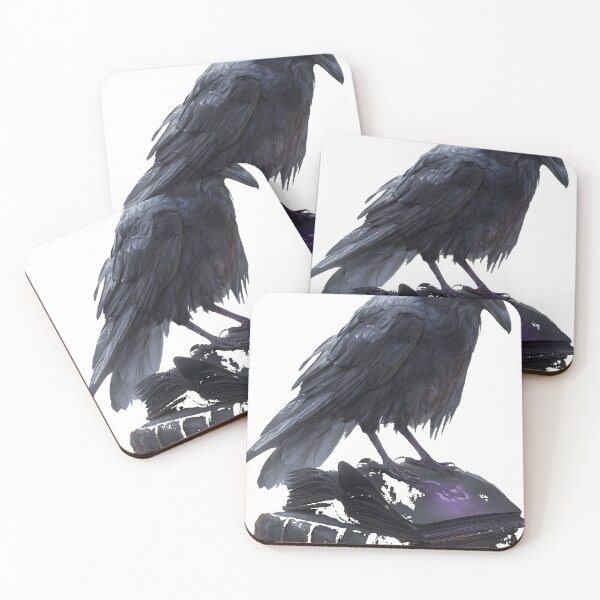 Item preview, Crow on Ancient Spellbook designed and sold by IllumeInk.