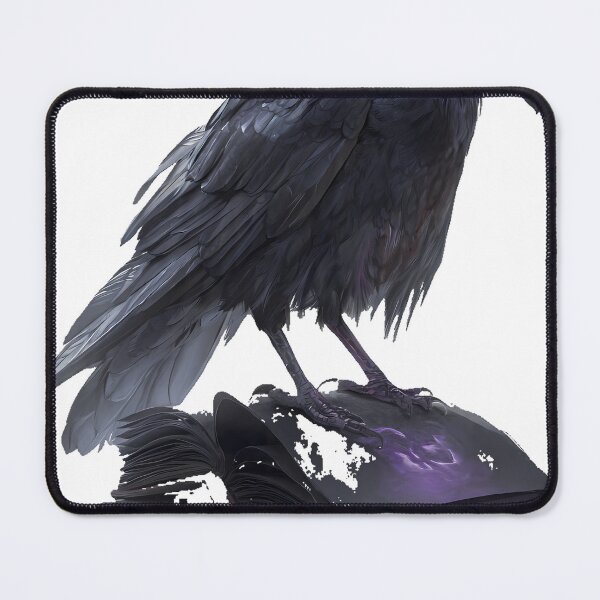 Item preview, Crow on Ancient Spellbook designed and sold by IllumeInk.