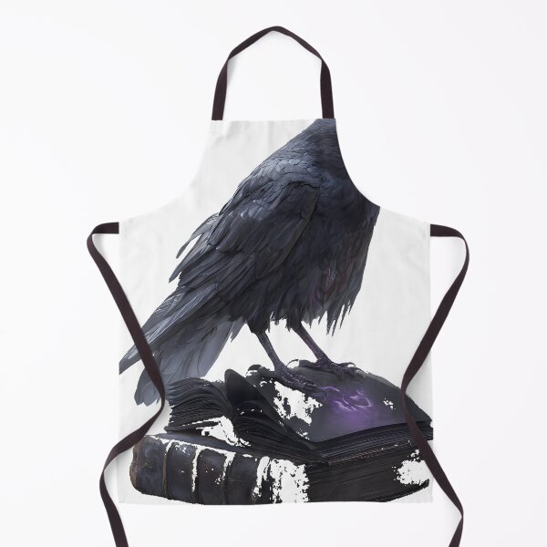 Item preview, Crow on Ancient Spellbook designed and sold by IllumeInk.