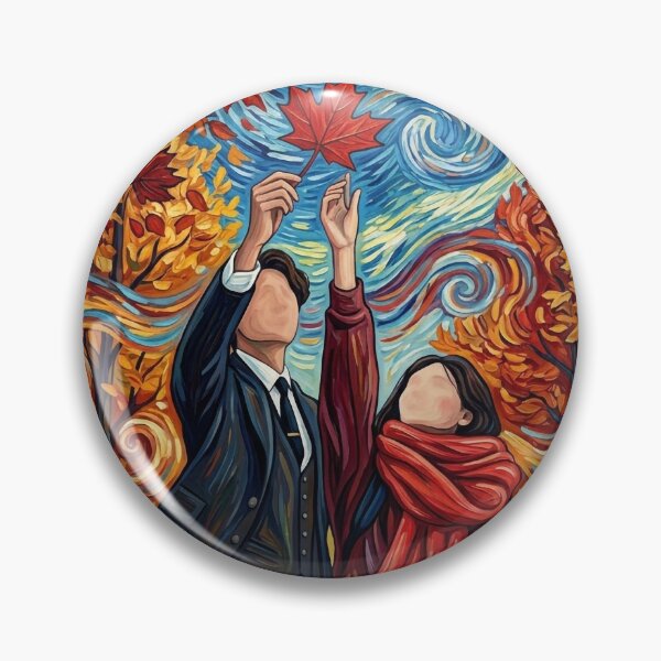 Item preview, Goblin Autumn Maple Leaf Starry Night Art designed and sold by HaruVibe-Studio.