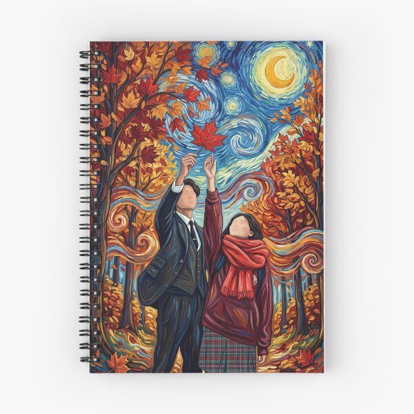 Item preview, Goblin Autumn Maple Leaf Starry Night Art designed and sold by HaruVibe-Studio.