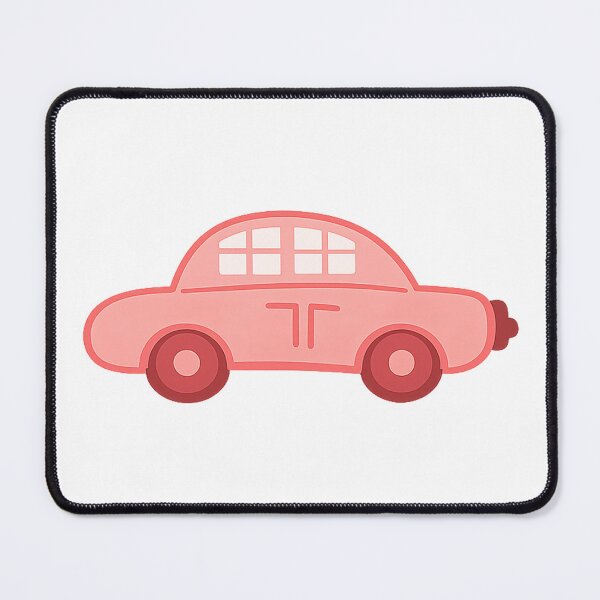 Item preview, Cute Minimalist Red Car Doodle | Kawaii Line Art Sticker designed and sold by Stick It Wear It.