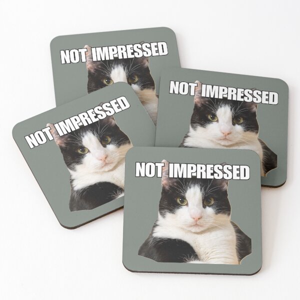 Item preview, Cat Meme 'Not impressed' designed and sold by Late Theory.