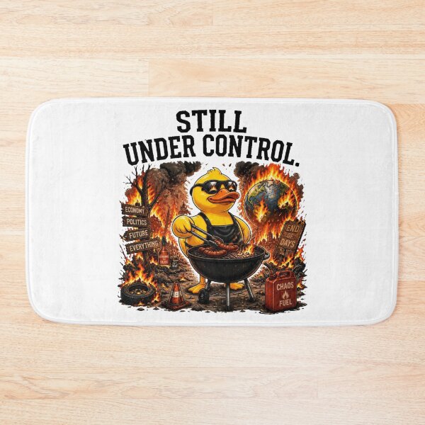 Item preview, Still Under Control Funny Duck BBQ Chaos | Dark Humor Meme T-Shirt designed and sold by Cavalier-org.