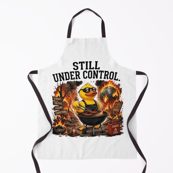Item preview, Still Under Control Funny Duck BBQ Chaos | Dark Humor Meme T-Shirt designed and sold by Cavalier-org.