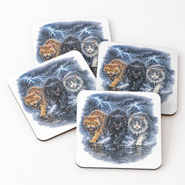Item preview, Storm Walkers – Vintage 90s Cat Illustration designed and sold by VHSmeow.