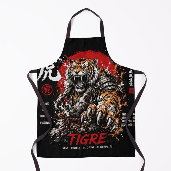 Item preview, Chinese Zodiac Tiger Samurai Warrior | Japanese Tattoo Graphic designed and sold by kzadoxico.