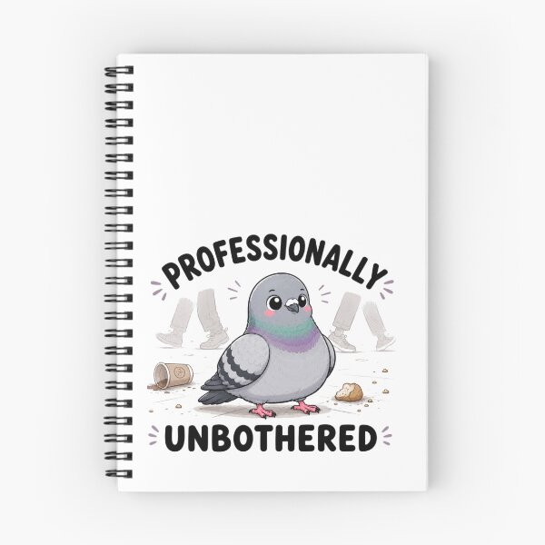 Item preview, Professionally Unbothered – Cute Pigeon Funny Bird Humor Design designed and sold by MotylekAnia.