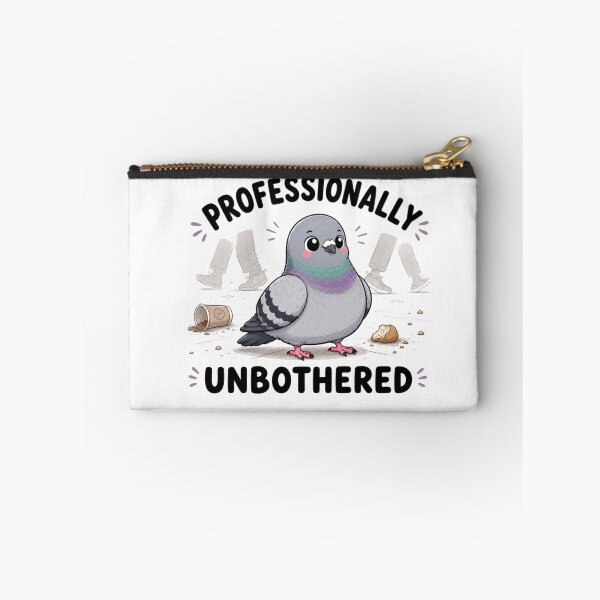 Item preview, Professionally Unbothered – Cute Pigeon Funny Bird Humor Design designed and sold by MotylekAnia.