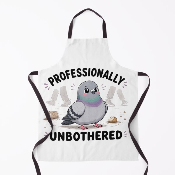 Item preview, Professionally Unbothered – Cute Pigeon Funny Bird Humor Design designed and sold by MotylekAnia.