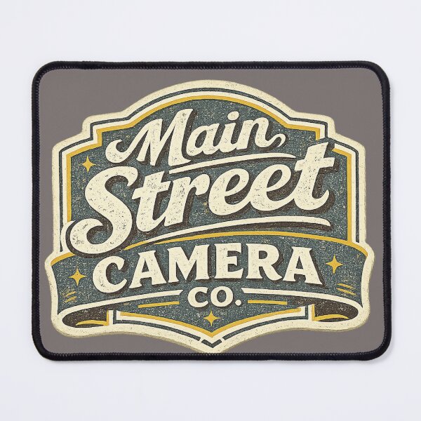 Item preview, Main Street Camera Co. Vintage Store Logo designed and sold by Golden Era Studio.