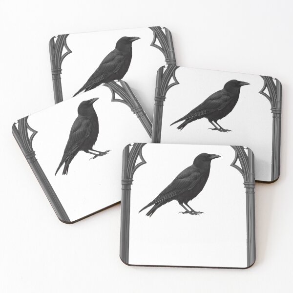 Item preview, Crow on Gothic Arch Frame designed and sold by IllumeInk.