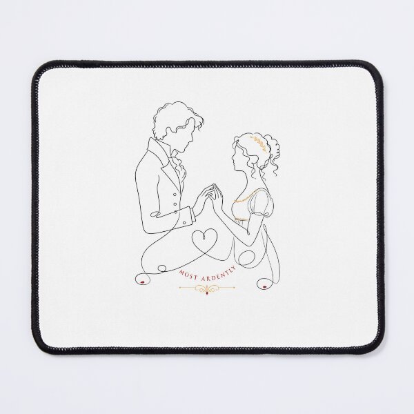 Item preview, Pride and Prejudice Most Ardently Darcy and Elizabeth Silhouette designed and sold by Fenay Designs.