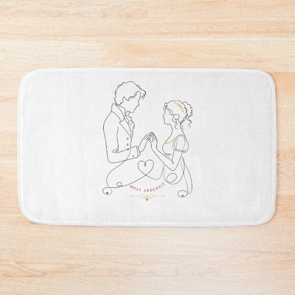 Item preview, Pride and Prejudice Most Ardently Darcy and Elizabeth Silhouette designed and sold by Fenay Designs.