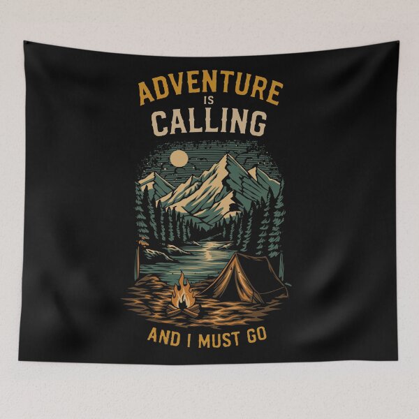 Item preview, Adventure Is Calling And I Must Go Camping designed and sold by phsycartwork.