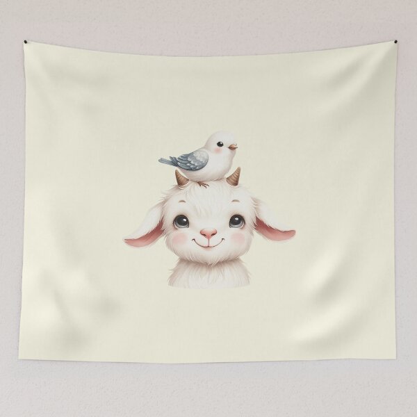 Item preview, Cute Baby Goat Lamb designed and sold by VibeShift Studio.