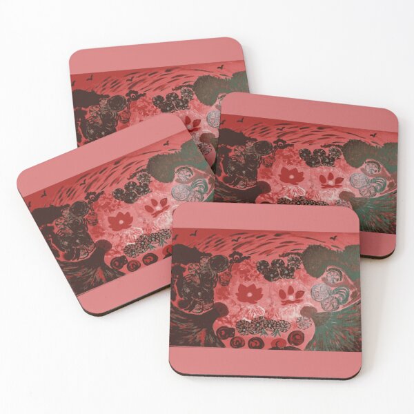 Item preview, Crimson Botanical Abstract Garden designed and sold by StudioPulser.