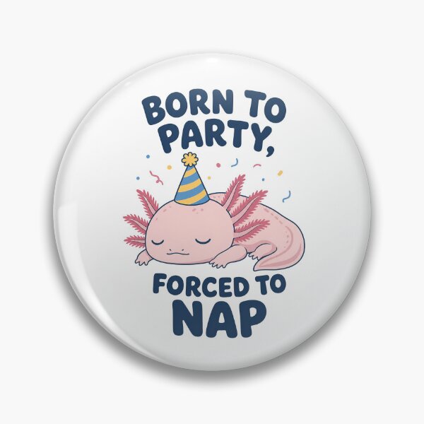 Item preview, Cute Axolotl Wearing Party Hat, Isolated designed and sold by RGShirtWorks.