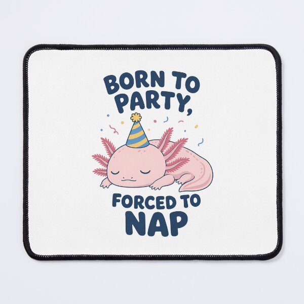 Item preview, Cute Axolotl Wearing Party Hat, Isolated designed and sold by RGShirtWorks.
