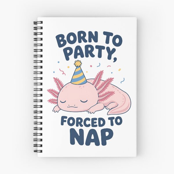 Item preview, Cute Axolotl Wearing Party Hat, Isolated designed and sold by ML-Media.