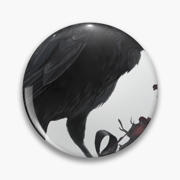 Item preview, Crow with Wilting Bouquet designed and sold by IllumeInk.