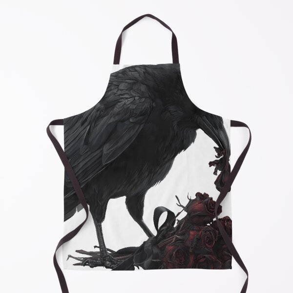 Item preview, Crow with Wilting Bouquet designed and sold by IllumeInk.