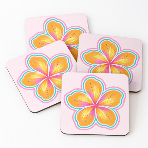 Item preview, Tropical Plumeria Flower Illustration | Vibrant Frangipani Floral Art | Hawaiian Bloom Design designed and sold by vitag.