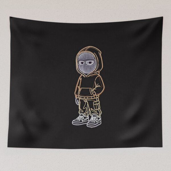 Item preview, Neon Streetwear Character Ski Mask LED Sign designed and sold by alalame.