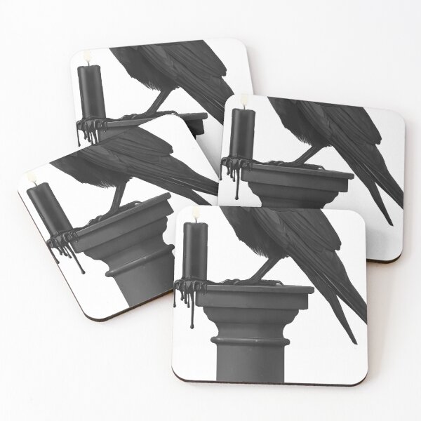 Item preview, Crow on Pedestal with Candle designed and sold by IllumeInk.