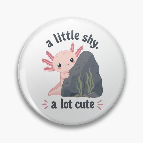Item preview, Cute Axolotl Peeking Behind Rock, Transparent Background designed and sold by RGShirtWorks.