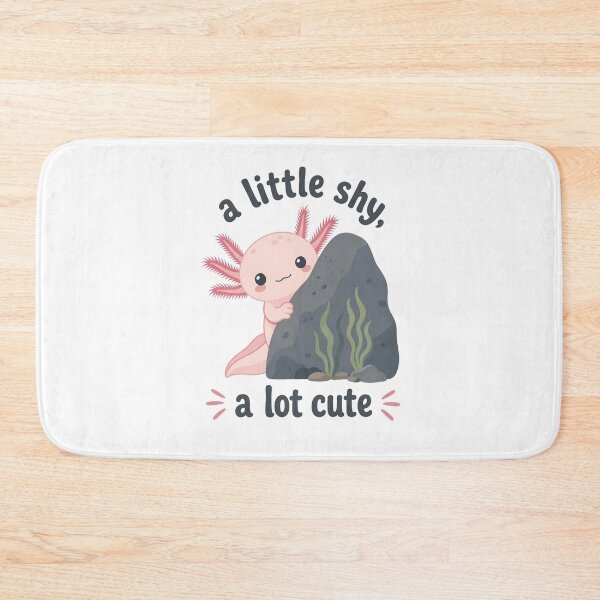 Item preview, Cute Axolotl Peeking Behind Rock, Transparent Background designed and sold by RGShirtWorks.