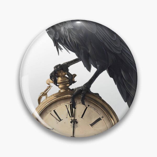 Item preview, Raven with Pocket Watch designed and sold by IllumeInk.