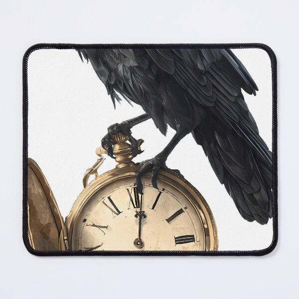 Item preview, Raven with Pocket Watch designed and sold by IllumeInk.