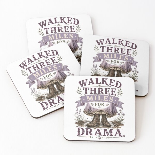 Item preview, Pride and Prejudice Walked Three Miles For Drama Vintage Art designed and sold by Fenay Designs.