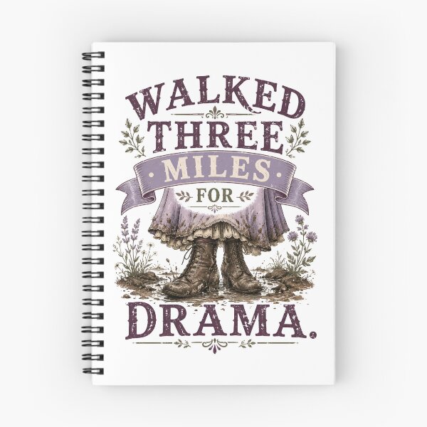 Item preview, Pride and Prejudice Walked Three Miles For Drama Vintage Art designed and sold by Fenay Designs.