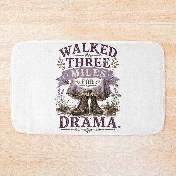 Item preview, Pride and Prejudice Walked Three Miles For Drama Vintage Art designed and sold by Fenay Designs.