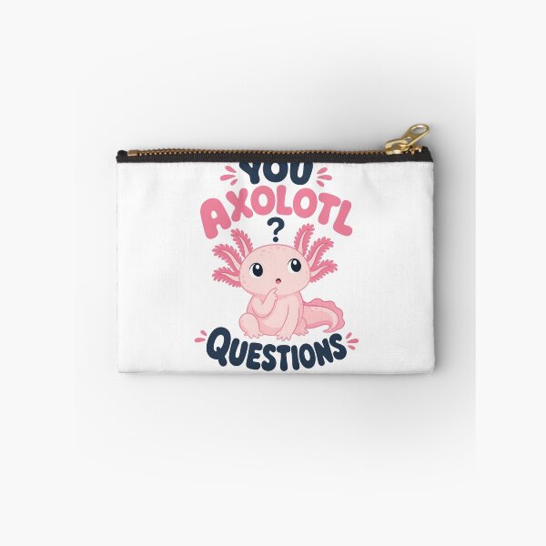 Item preview, Cute Axolotl with "You Axolotl Questions" text designed and sold by RGShirtWorks.