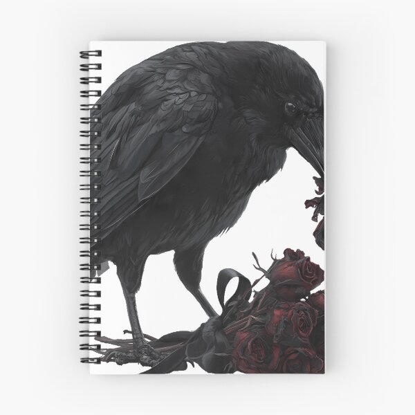 Item preview, Crow with Inkwell and Quill designed and sold by IllumeInk.