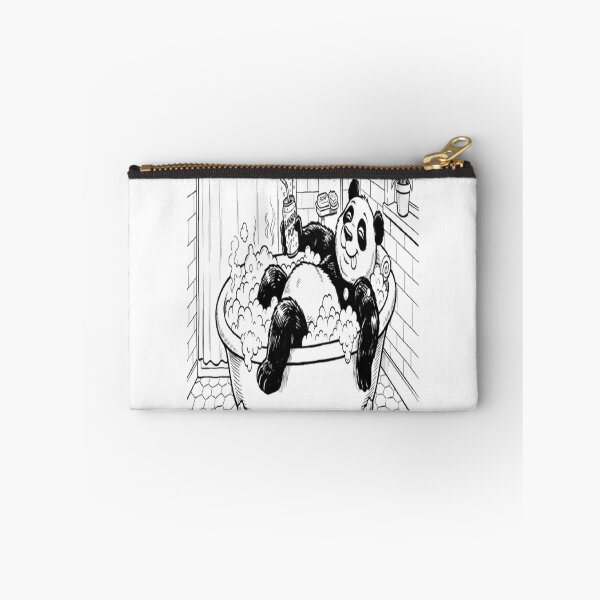 Item preview, Relaxing Panda in Bathtub – Cute Cartoon Shower Curtain designed and sold by GraffiCity.