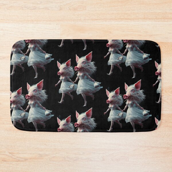 Item preview, Uncanny Boar Brides in White Dresses Gothic Horror Art designed and sold by LujziWorld.