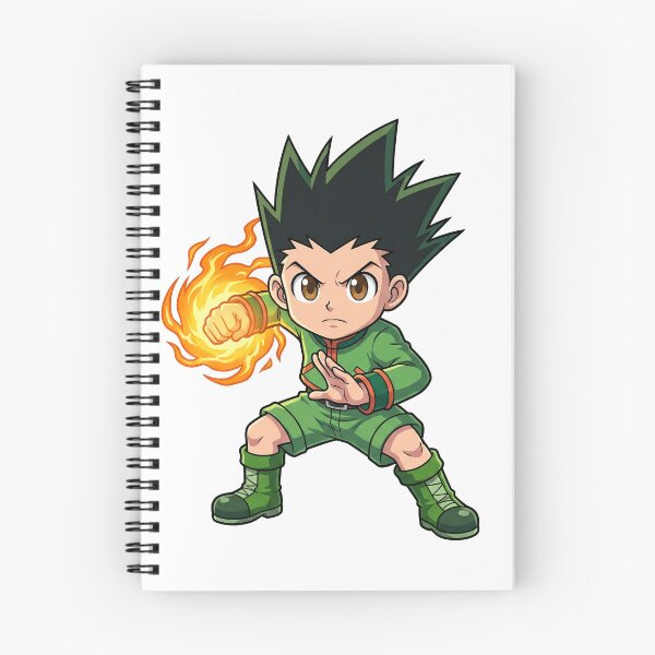 Item preview, Chibi Anime Fighter Orange Flame Fist - Green Combat Uniform designed and sold by lamiarte.