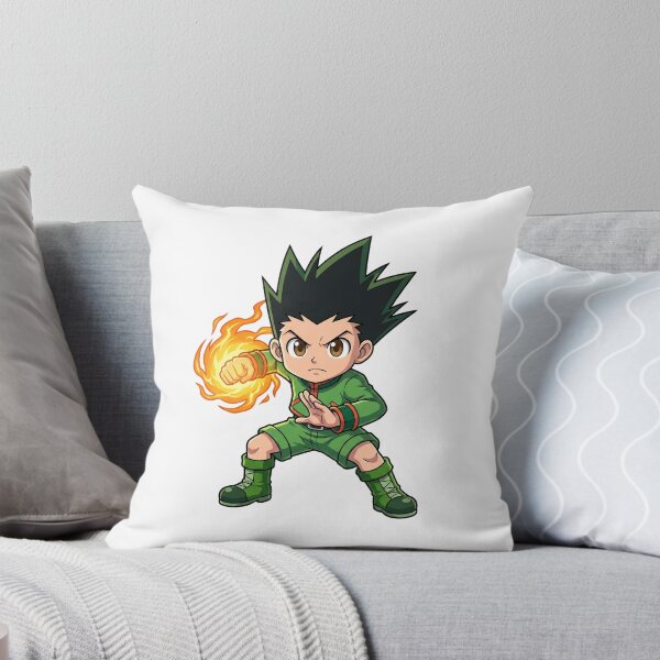 Item preview, Chibi Anime Fighter Orange Flame Fist - Green Combat Uniform designed and sold by lamiarte.