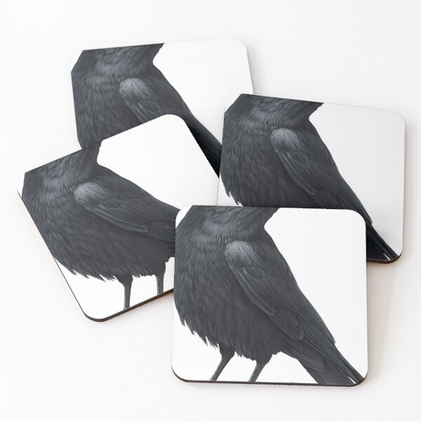 Item preview, Crow with Crow Skull designed and sold by IllumeInk.