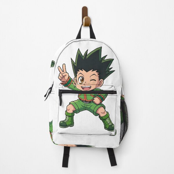 Item preview, Chibi Anime Fighter Orange Flame Fist - Green Combat Uniform designed and sold by lamiarte.